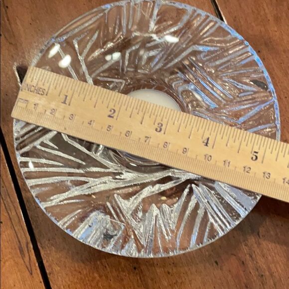 Orrefors Sweden Crystal Tea Light Candle Holder - Picture 3 of 8